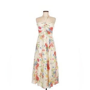 Yumi Kim Floral Strapless Maxi Dress